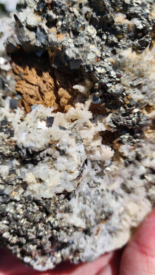 Natural Pyrite And Quartz Cluster - Image 2