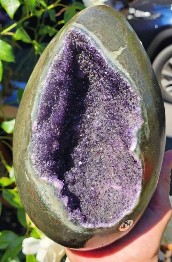 Brazilian Amethyst Crystal Egg