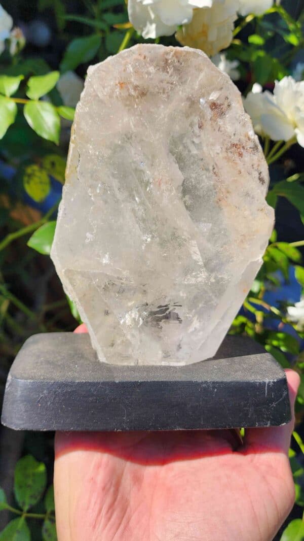 Clear Quartz Crystal On Stand - Image 4