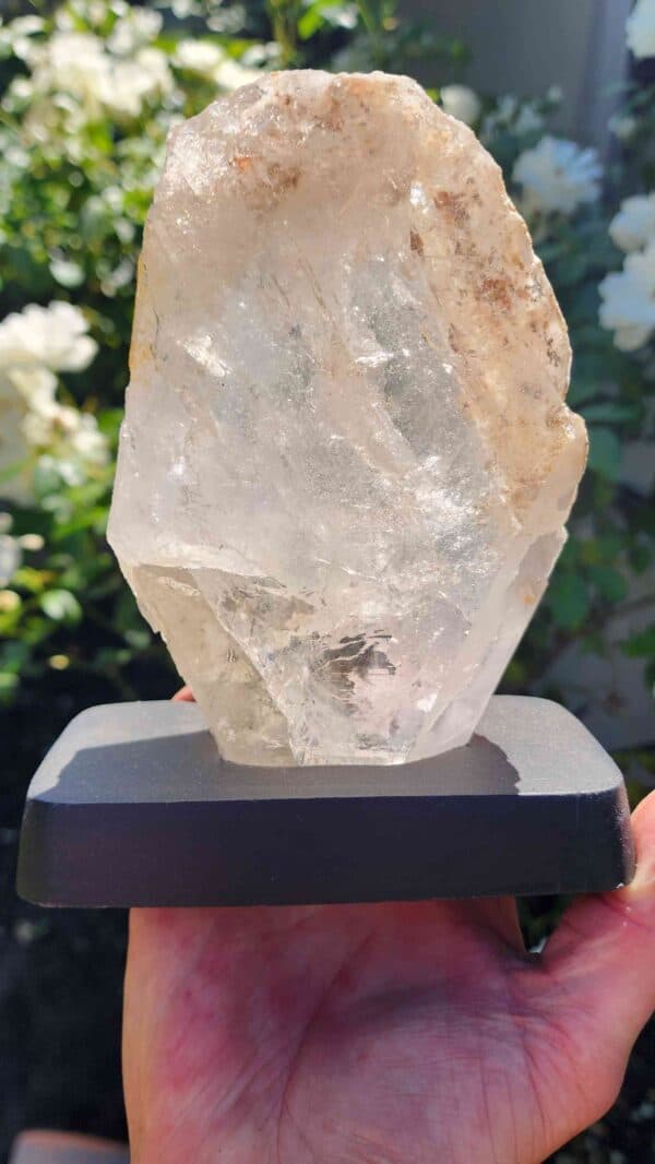 Clear Quartz Crystal On Stand