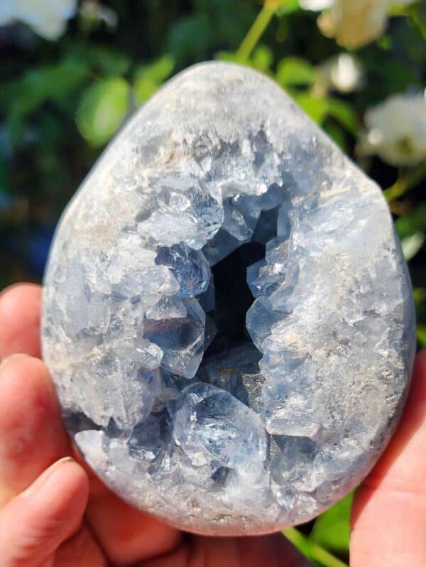 Celestite Crystal Egg