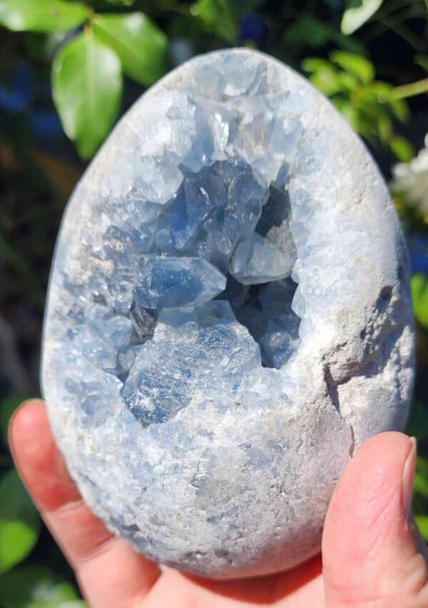 Celestite Crystal Egg