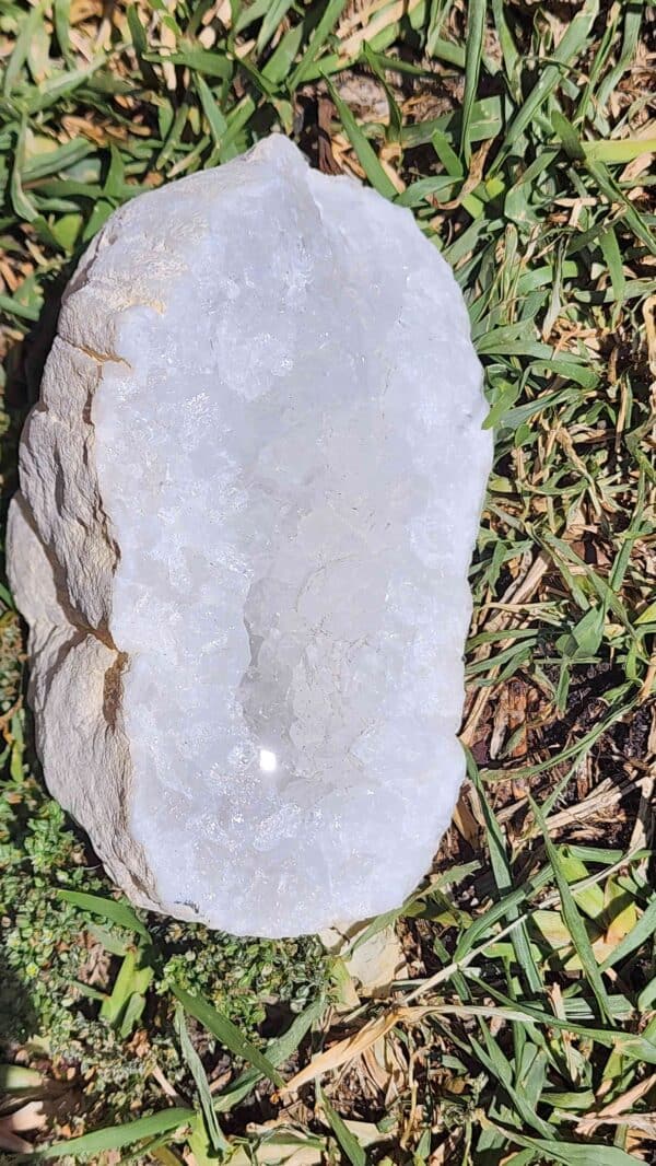 Natural Clear Quartz Full Geode - Image 2