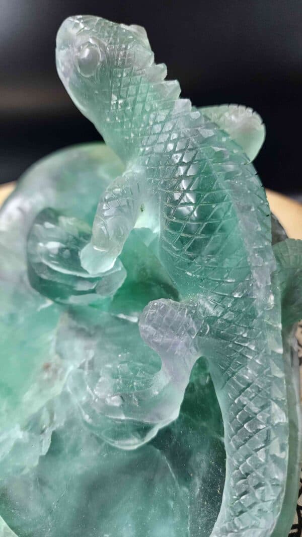 Green Fluorite Crystal Lizard - Image 2
