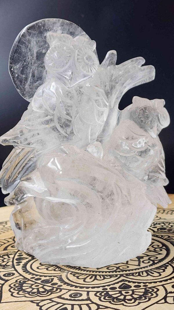 Clear Quartz Crystal Owls