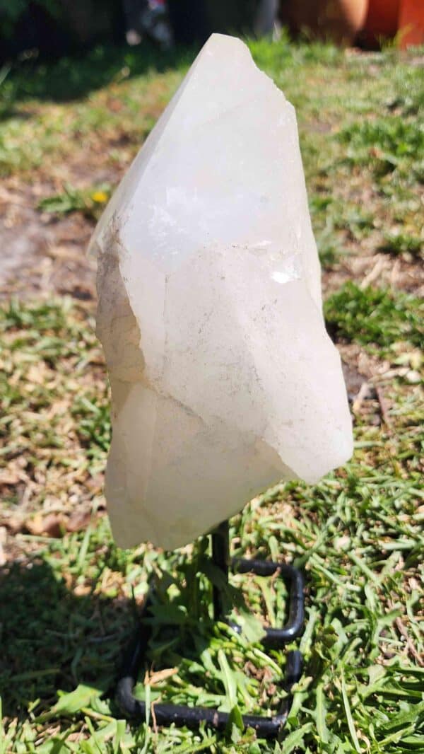 Clear Quartz Crystal On Stand - Image 4