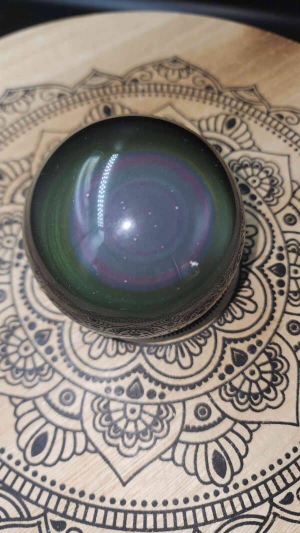 Rainbow Obsidian Crystal Sphere