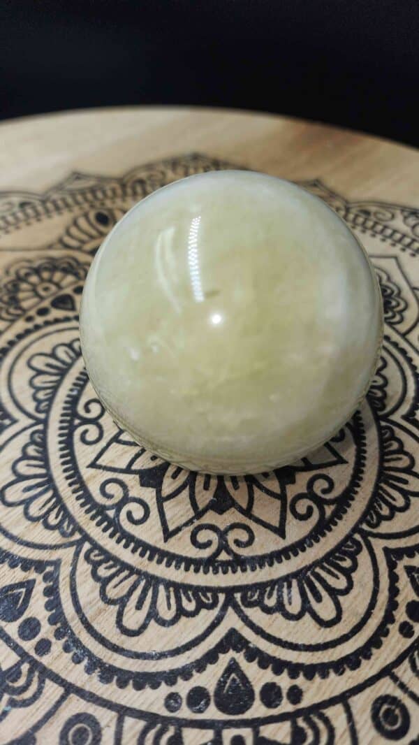 Natural Lemon Citrine Crystal Sphere - Image 2