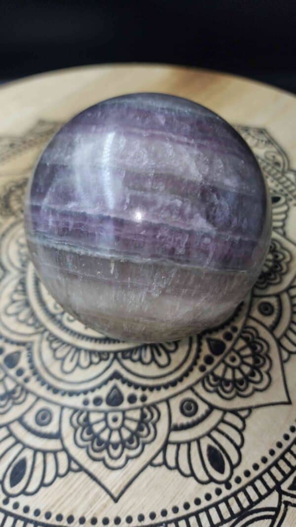 Large Fluorite Crystal Sphere - Image 2