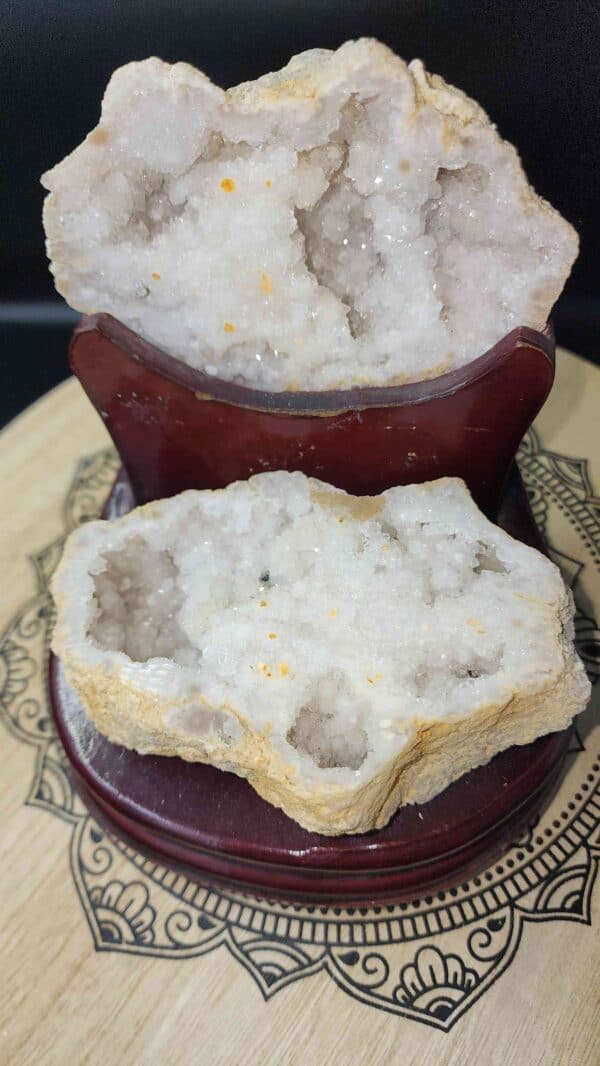 Natural Crystal Geode On Stand