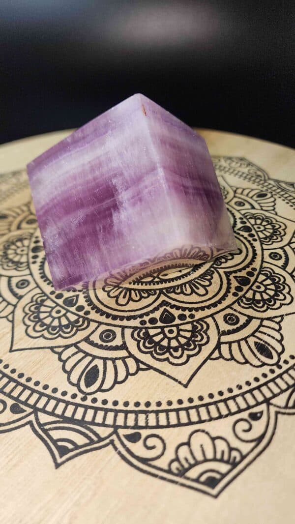 Fluorite Crystal Cube