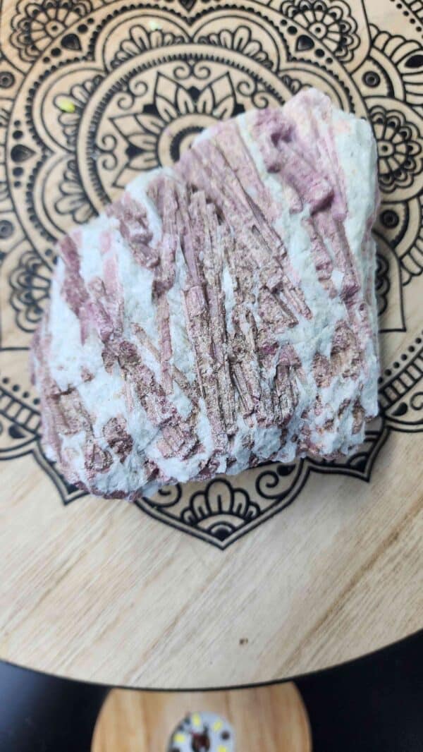 Natural Raw Pink Tourmaline Crystal Specimen