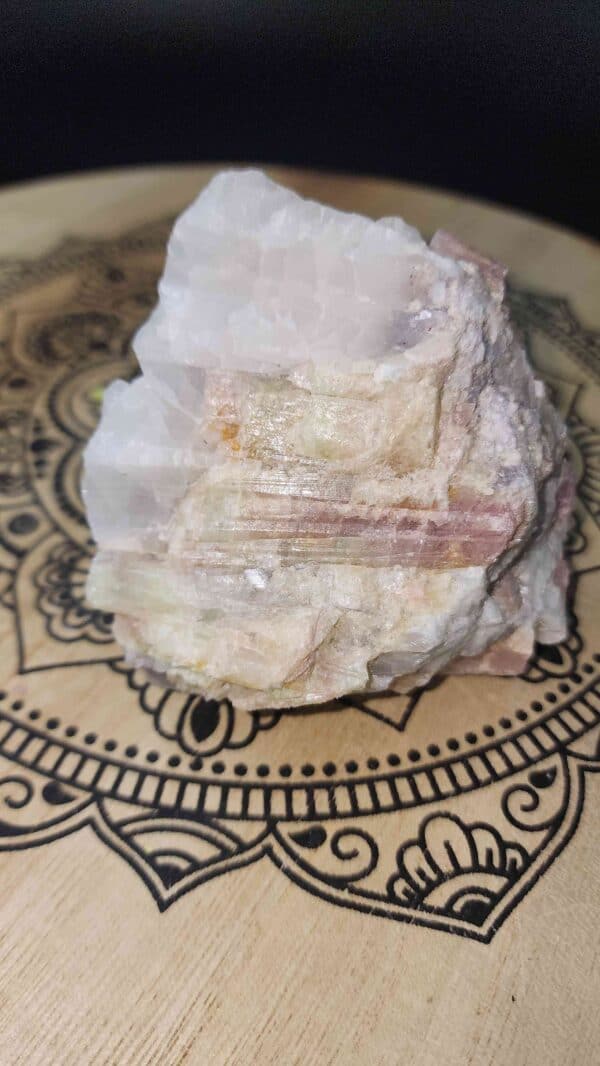 Natural Raw Pink Tourmaline Crystal Specimen