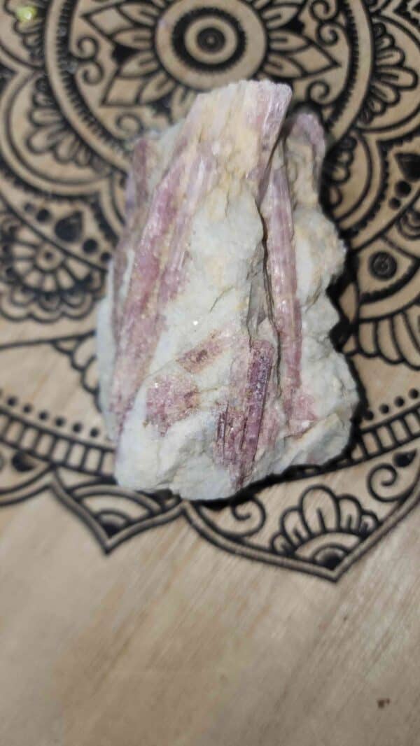 Natural Raw Pink Tourmaline Crystal Specimen