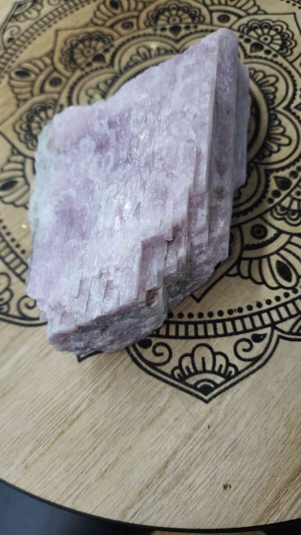 Natural Kunzite Crystal Specimen