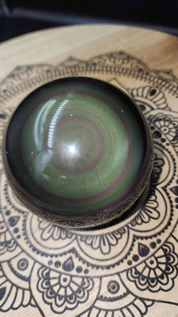 Rainbow Obsidian Crystal Sphere - Image 2