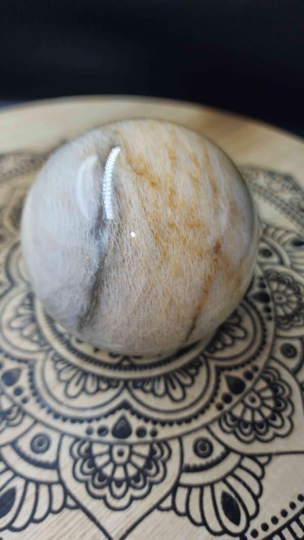 Natural Peach Moonstone Crystal Sphere