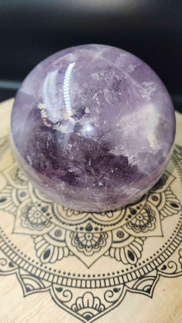 Pure Amethyst Crystal Sphere - Image 2