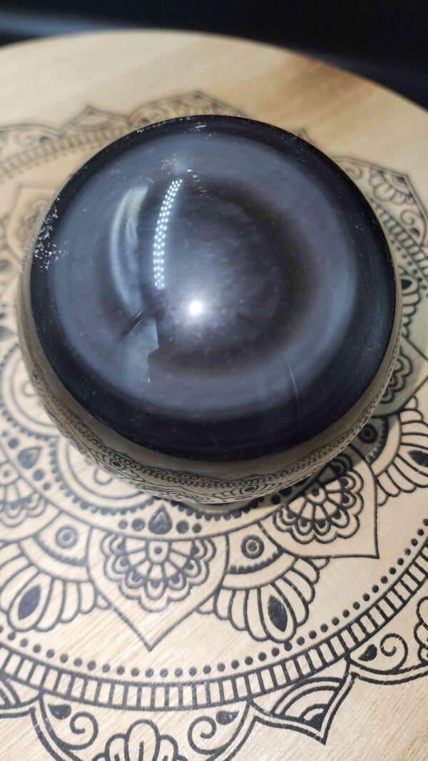 Large Obsidian Crystal Sphere