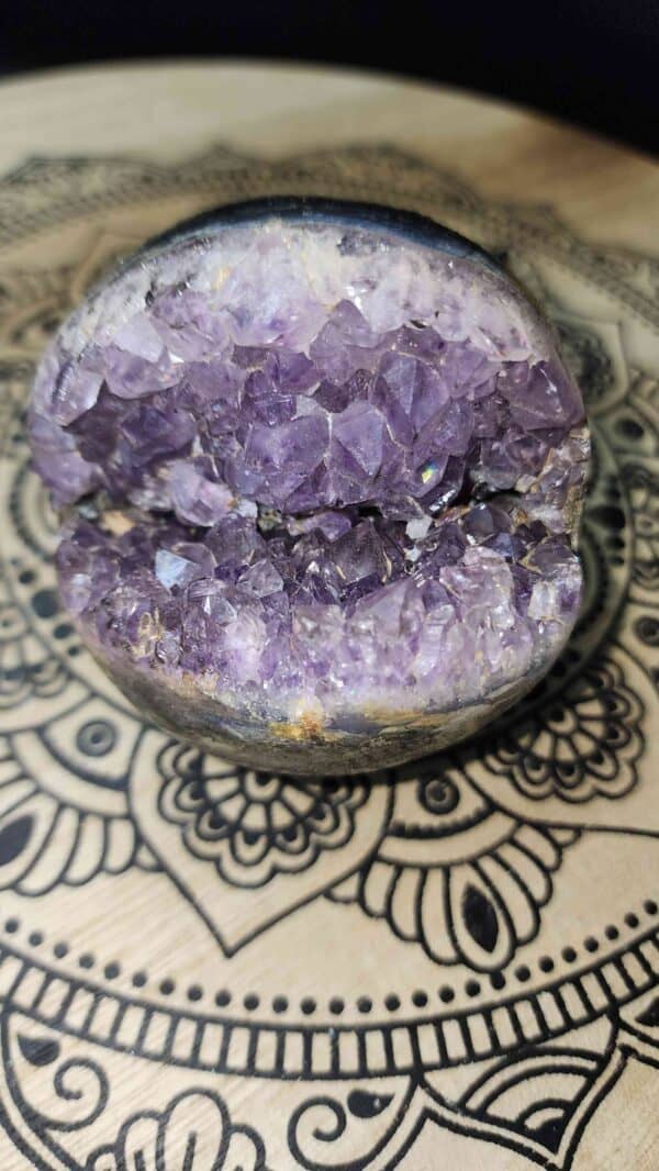 Druzy Amethyst Crystal Cluster Sphere - Image 2