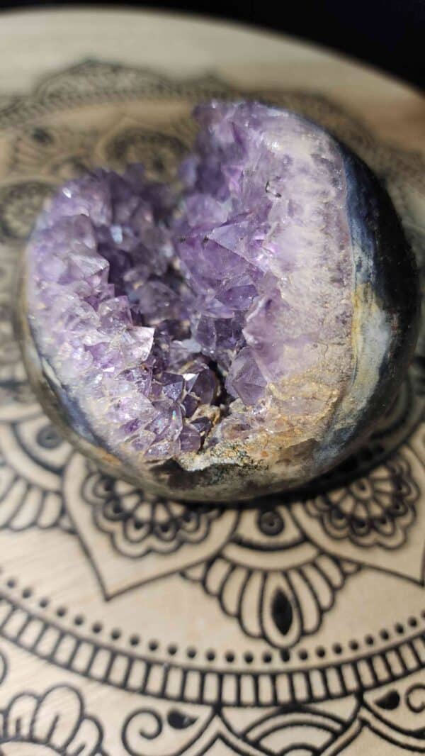 Druzy Amethyst Crystal Cluster Sphere