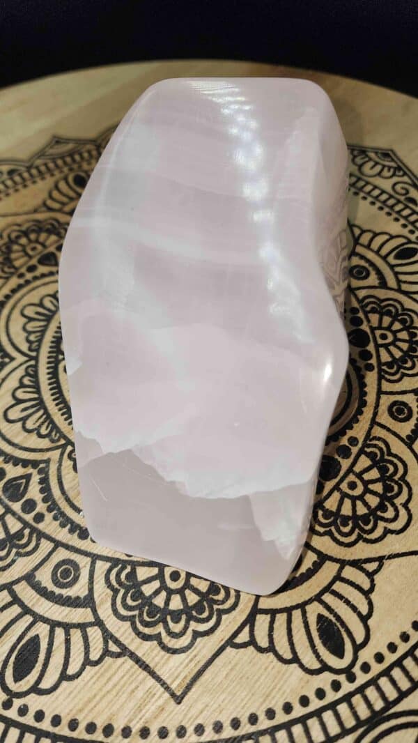Pink Banded Calcite Crystal Freeform