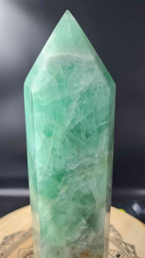 Huge Green Fluorite Crystal Tower - Image 3