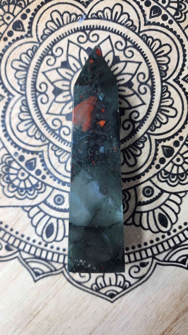 African Bloodstone Crystal Tower