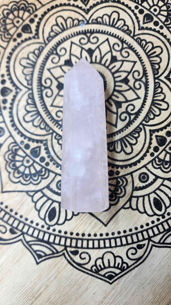 Rose Quartz Crystal Tower