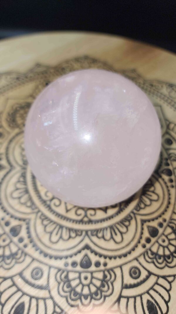 Rose Quartz Crystal Sphere - Image 2