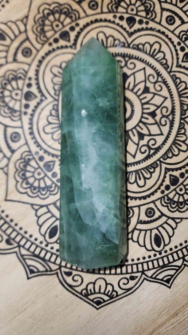 Green Fluorite Crystal Tower - Image 2