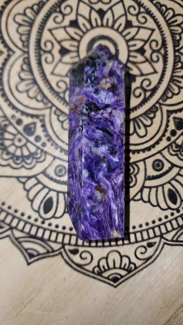 Charoite Crystal Tower