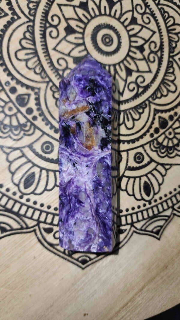 Charoite Crystal Tower - Image 2