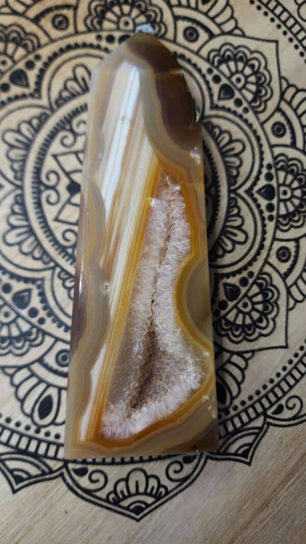 Druzy Agate Crystal Tower