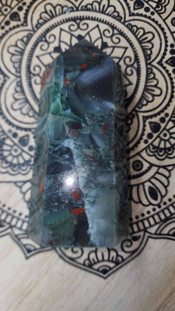 African Bloodstone Crystal Tower - Image 2