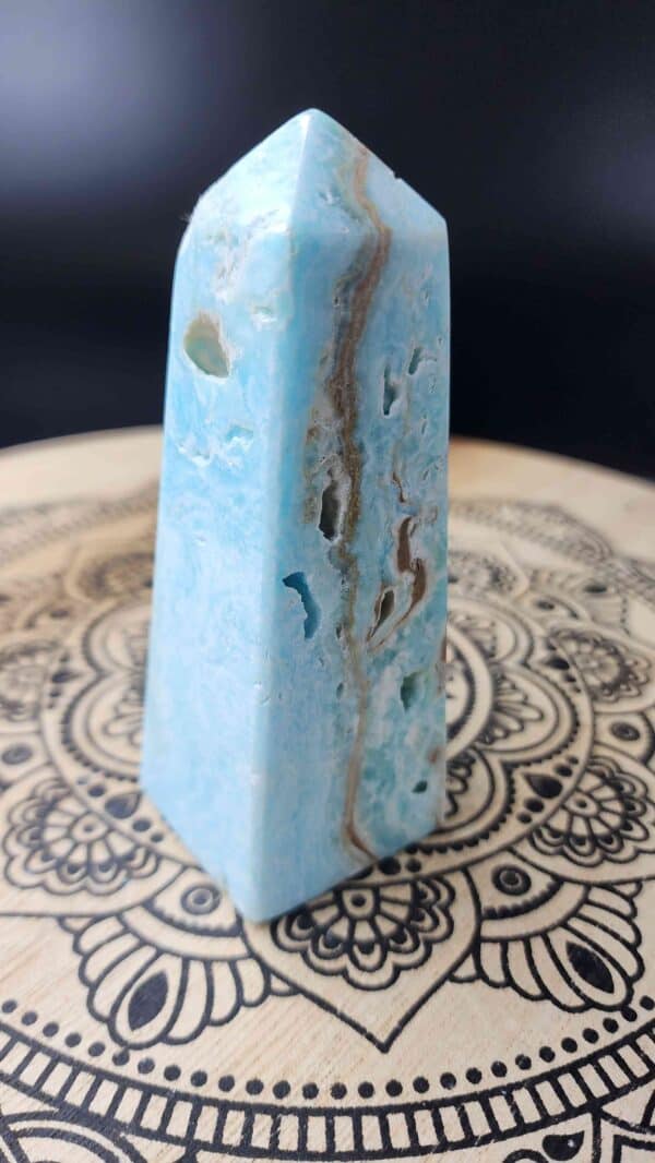 Blue Aragonite Crystal Tower