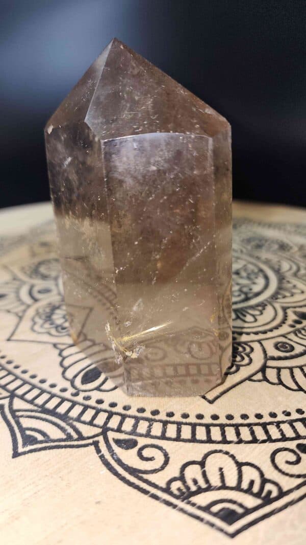 Golden Rutilated Smokey Quartz Crystal Tower - Image 3