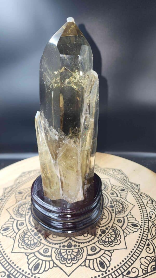 Natural Pure Clear Citrine Crystal Cluster Tower - Image 3