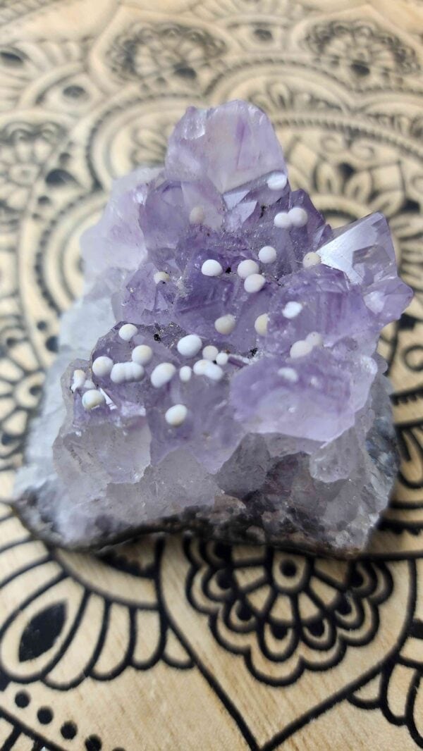 Natural Brazilian Amethyst Crystal Cluster - Image 2