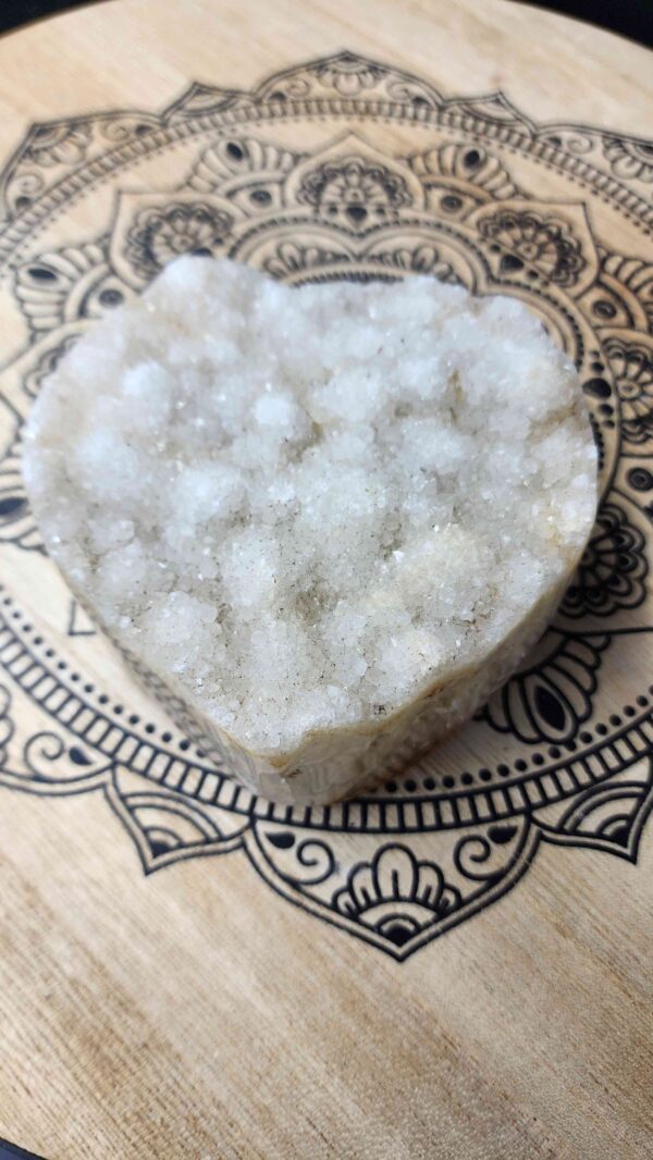 Natural Calcite Crystal Heart