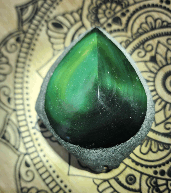 Rainbow Obsidian Crystal Heart