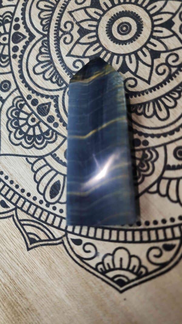 Blue Tigers Eye Crystal Point - Image 2