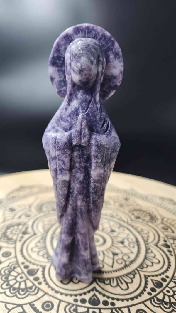 Lepidolite Crystal Statue