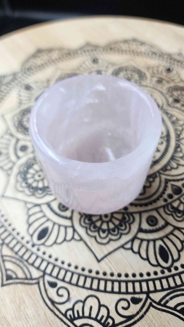 Rose Quartz Crystal Cup - Image 2