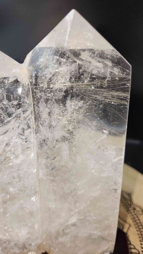 Gold Rutilated Clear Quartz Twin Tower - Image 2