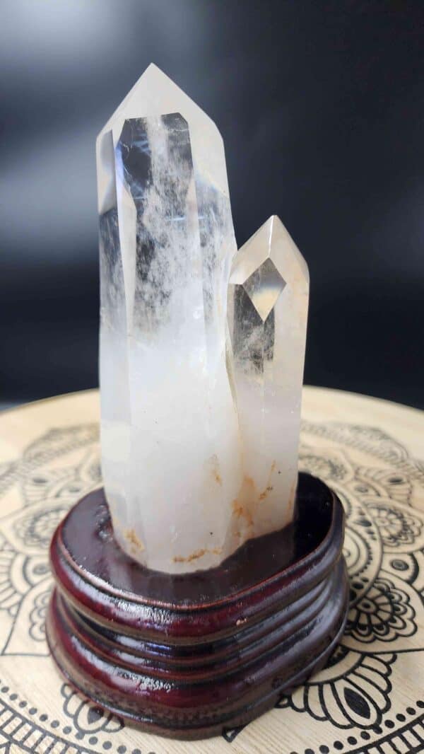 Rare Blue Needle Quartz Twin Tower - Image 3