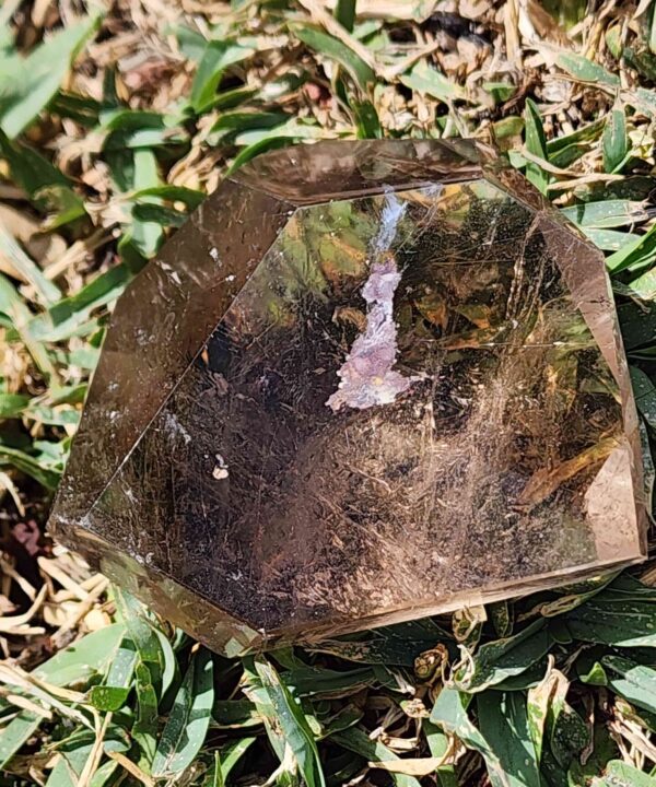 Gold Rutilated Smokey Quartz Crystal Freeform - Image 3