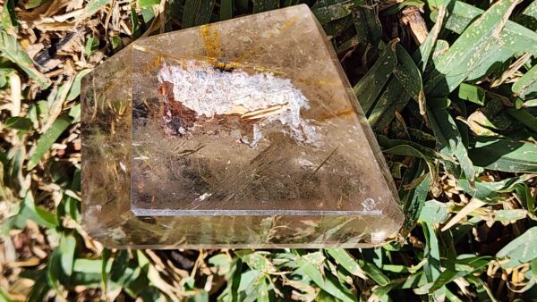 Gold Rutilated Smokey Quartz Crystal Freeform - Image 2