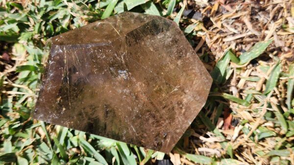 Gold Rutilated Smokey Quartz Crystal Freeform - Image 2