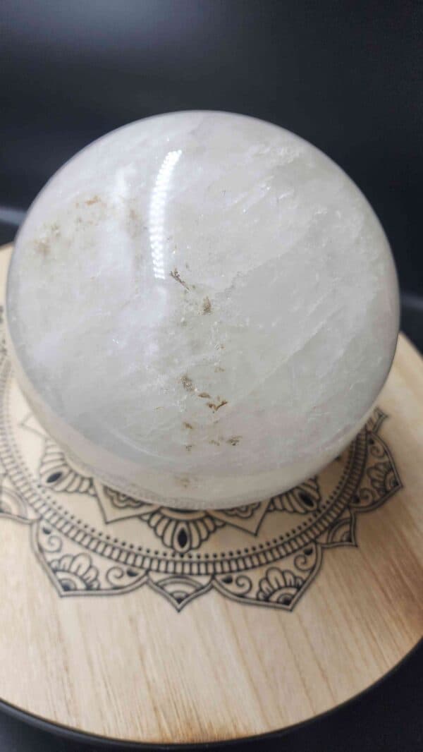 Natural Clear Quartz Crystal Sphere - Image 2